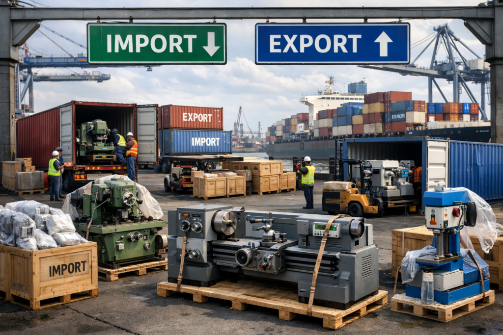 Import export machines et outils industriels